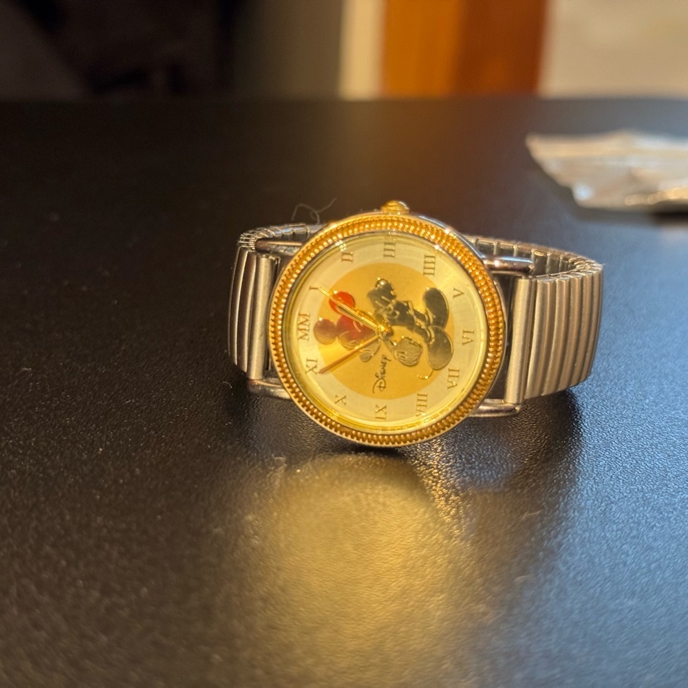 Disney Gold and Silver Mickey Mouse Watch